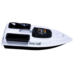 Navomodel Evolution V2 Alb 2.4 GHz, Cuve Generoase, 1.3 kg Nadă, Stabilitate Maximă, Far 3W și Cuvare Independente