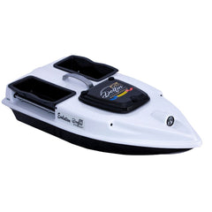 Navomodel Evolution V2 Alb 2.4 GHz, Cuve Generoase, 1.3 kg Nadă, Stabilitate Maximă, Far 3W și Cuvare Independente