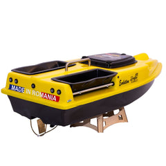 Navomodel Evolution V2 Galben 2.4 GHz, Cuve Generoase, 1.3 kg Nadă, Stabilitate Maximă, Far 3W și Cuvare Independente