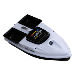 Navomodel Evolution Alb, 2.4 GHz, 2 kg Nadă, Distanță 500m, Control RC, Far 3W și Cuvare Independenta