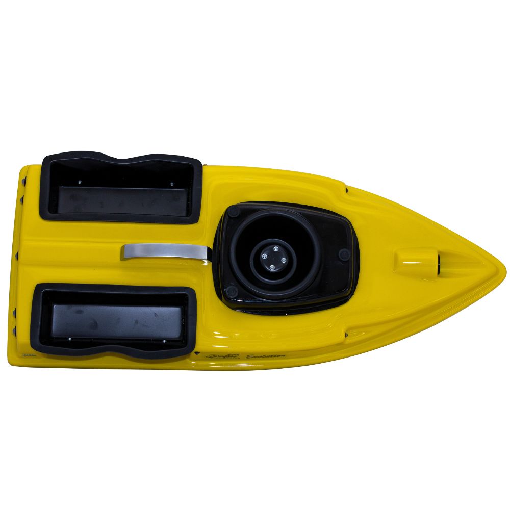 Navomodel Evolution V2 cu Morisca Galben 2.4 GHz – Stabilitate Excepțională și Cuve Generoase pentru Pescuit Eficient