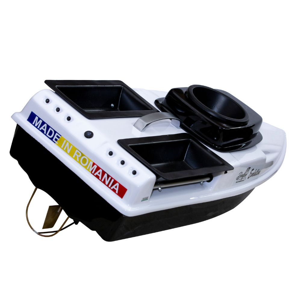 Navomodel Evolution cu Morisca Alb 2.4 GHz, Cuve Generoase, Stabilitate Excelentă, Far 3W și Control Avansat