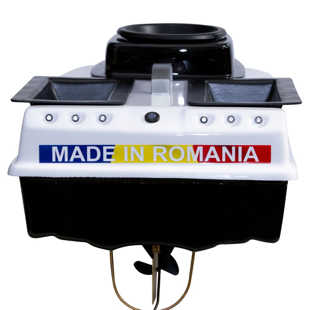Navomodel Evolution cu Morisca Alb 2.4 GHz, Cuve Generoase, Stabilitate Excelentă, Far 3W și Control Avansat