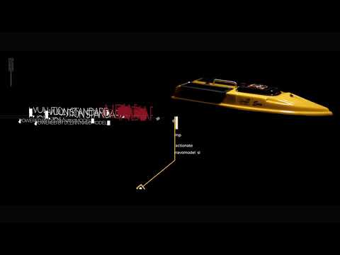 Navomodel Evolution Galben, 2.4 GHz, 2 kg Nadă, Distanță 500m, Control RC, Far 3W și Cuvare Independente
