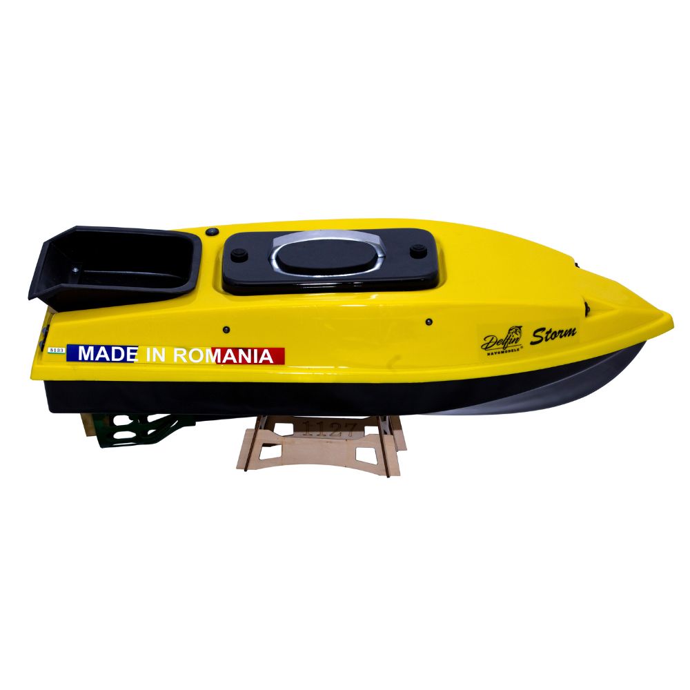 Navomodel Storm Galben cu o Cuva 2.4 GHz, Capacitate 800 gr, viteza 1.5 m/s